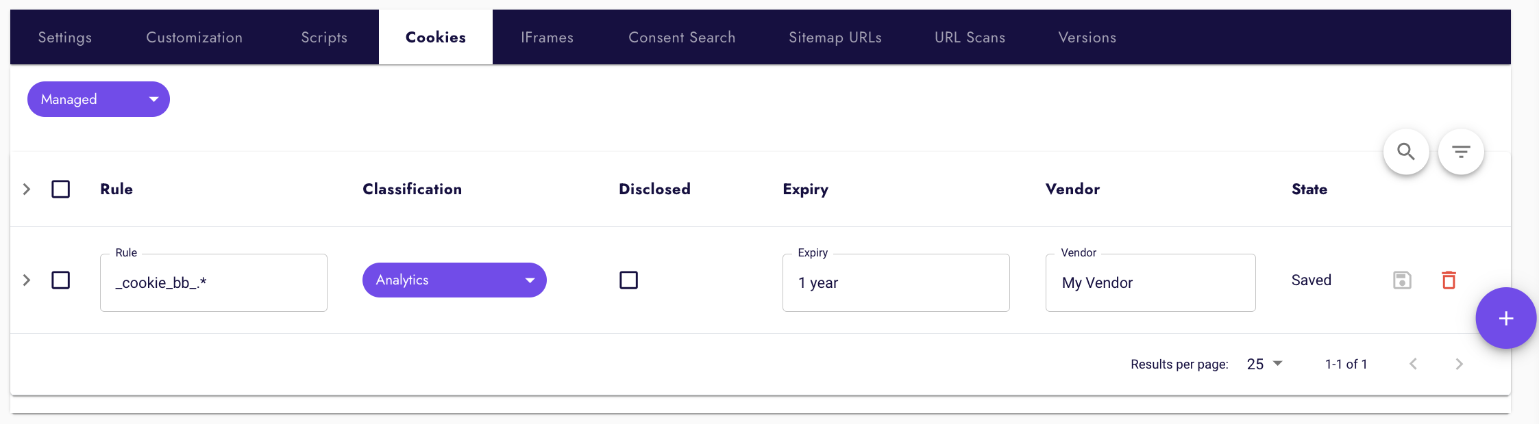 Cookie Consent - Cookie Rule Creation