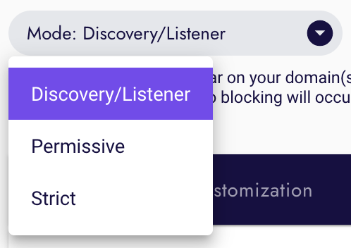 Cookie Consent - Modes