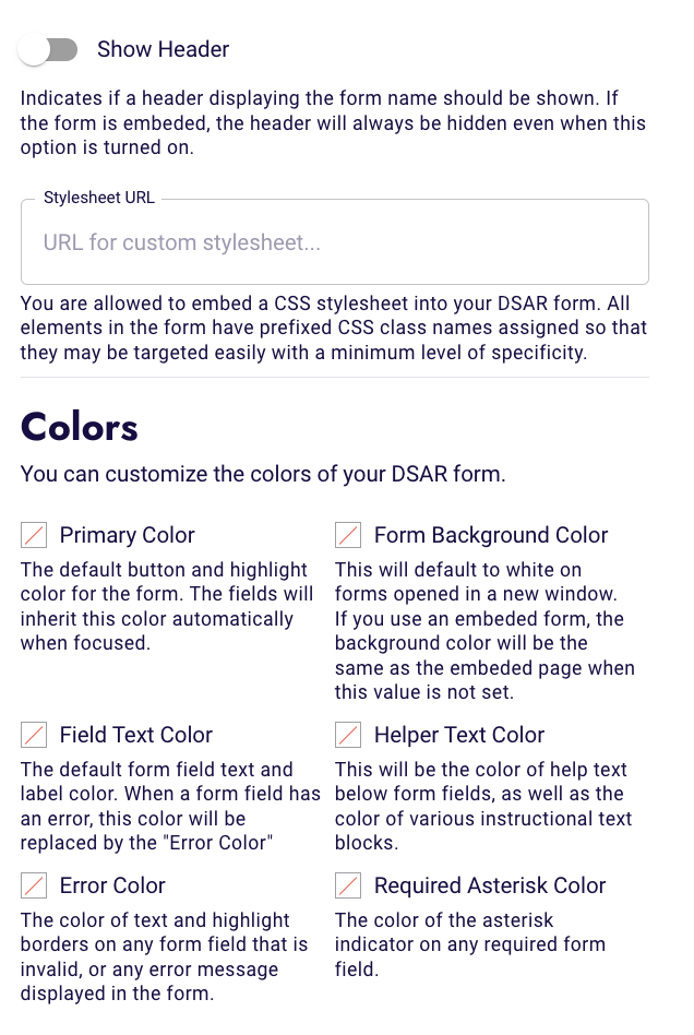 DSAR - Forms - Styling Options.png