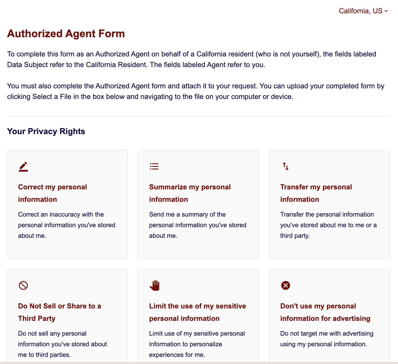 DSAR - Forms - Styling - Preview